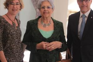 La Profesora Franco,  la Profesora Zghal y el Embajador Arbilla